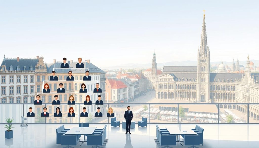 company hierarchy in Belgium