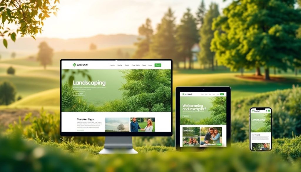 landscaping website design